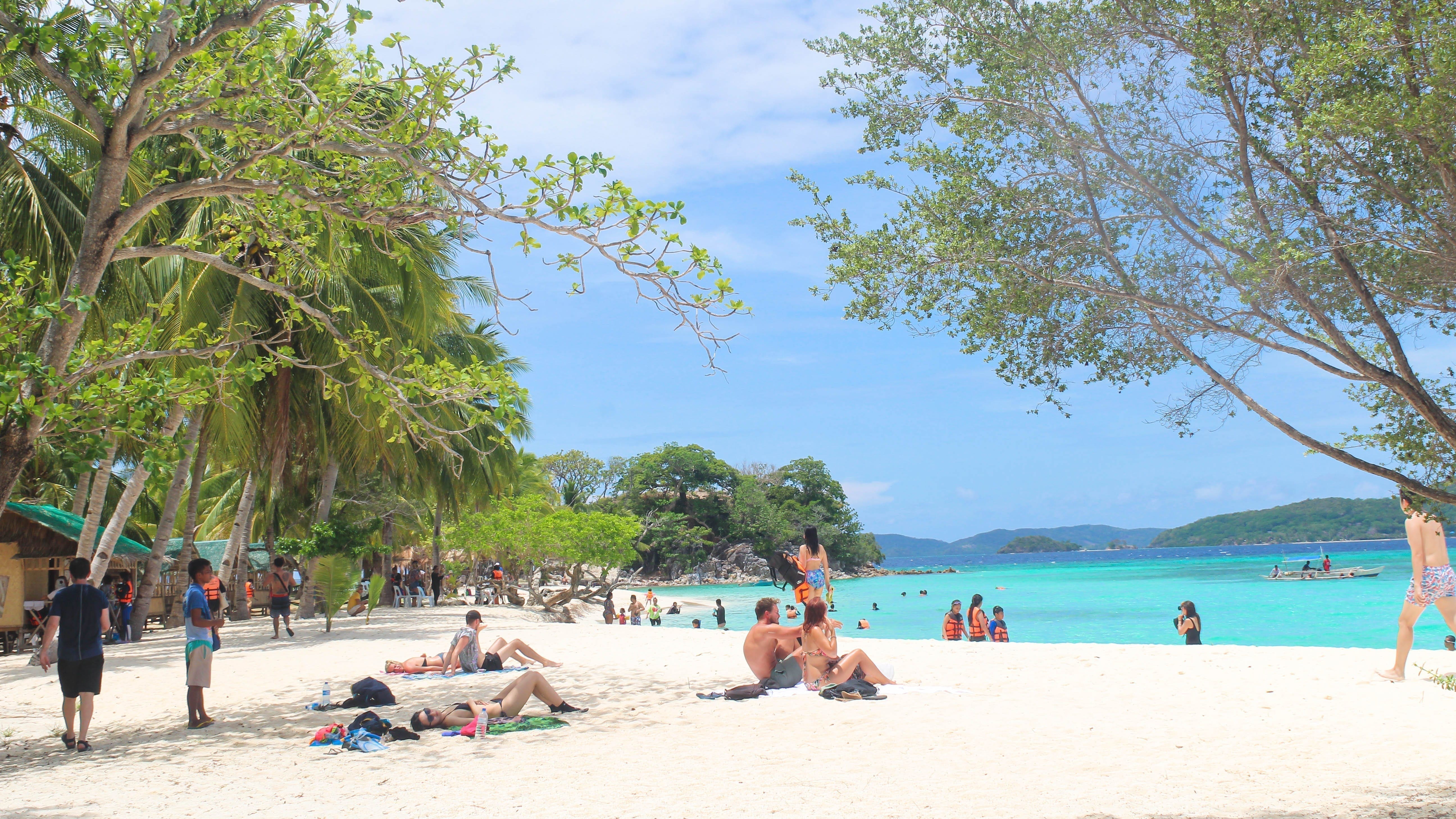 Relax and work on your tan at Malcapuya Island Coron