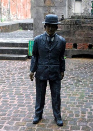 Iron Statue of Jose Rizal in his Prison Cell Fort Santiago Intramuros