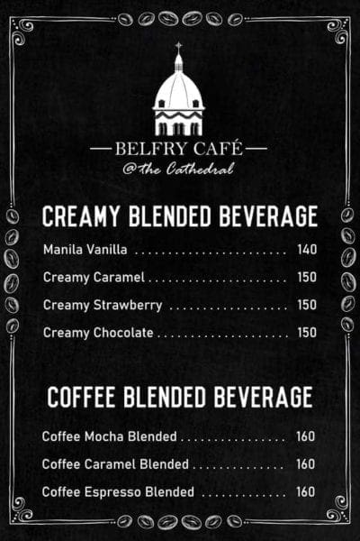 Cafes in Instramuros: Belfry Café beverage