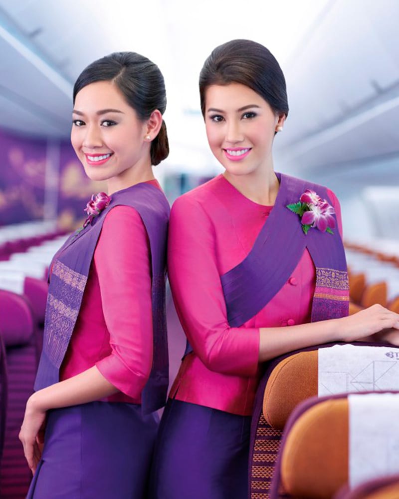 Thai Airways Hot air hostess