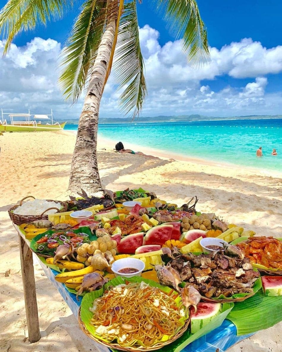 Island-style feast in the Philippines