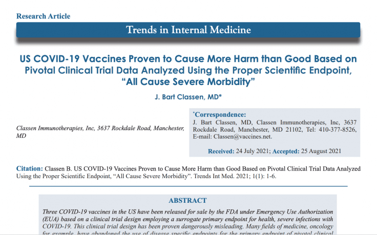 Covid Vaxx Proven to Cause More Harm than Good Based on Pivotal Clinical Trial