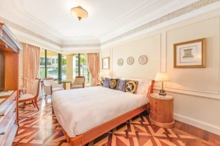 Luxurious hotel suite in Gold Coast with elegant decor and serene ambiance